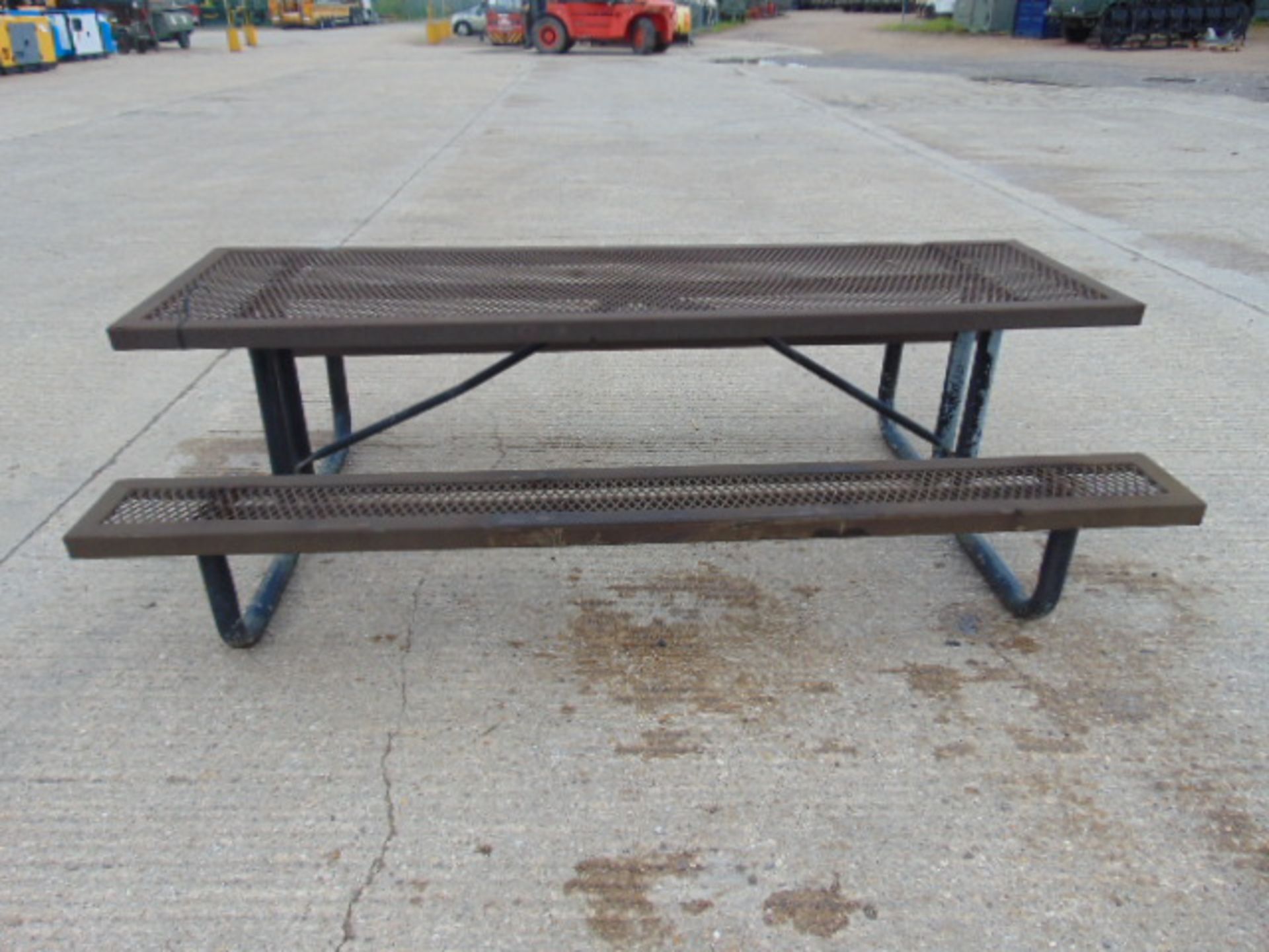 8'x5' Webcoat Metal Picnic Bench - Image 2 of 9