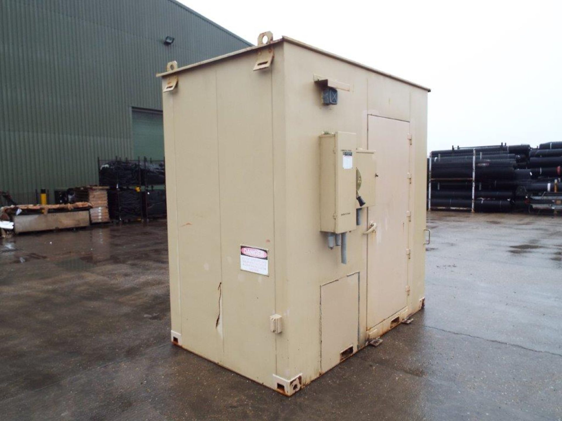 Heavy Duty Steel Portable Storage Unit C/W Twist Locks, Air Con, Electrics, Lights etc - Image 8 of 19