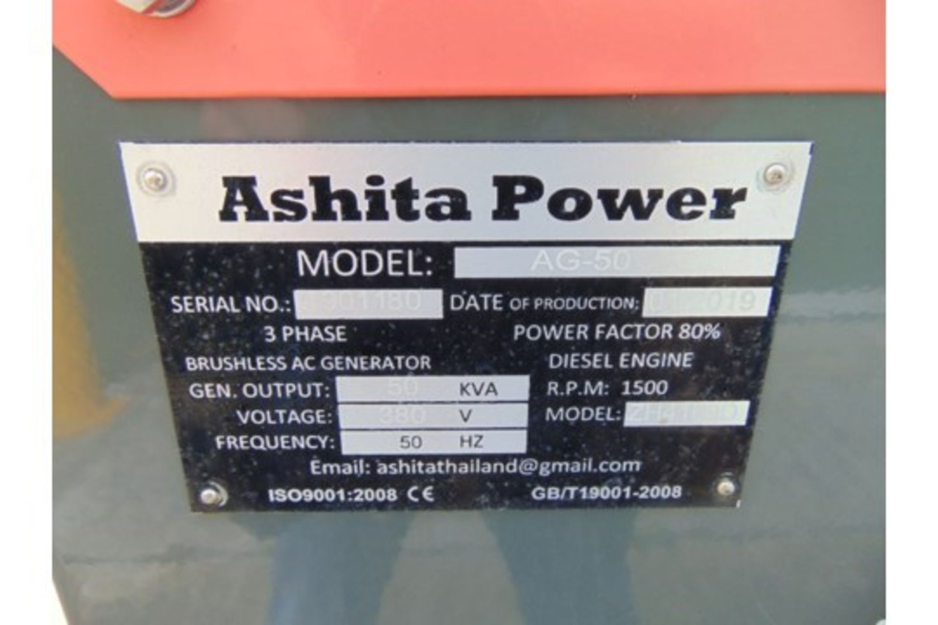 UNISSUED 50 KVA 3 Phase Silent Diesel Generator Set - Image 19 of 19