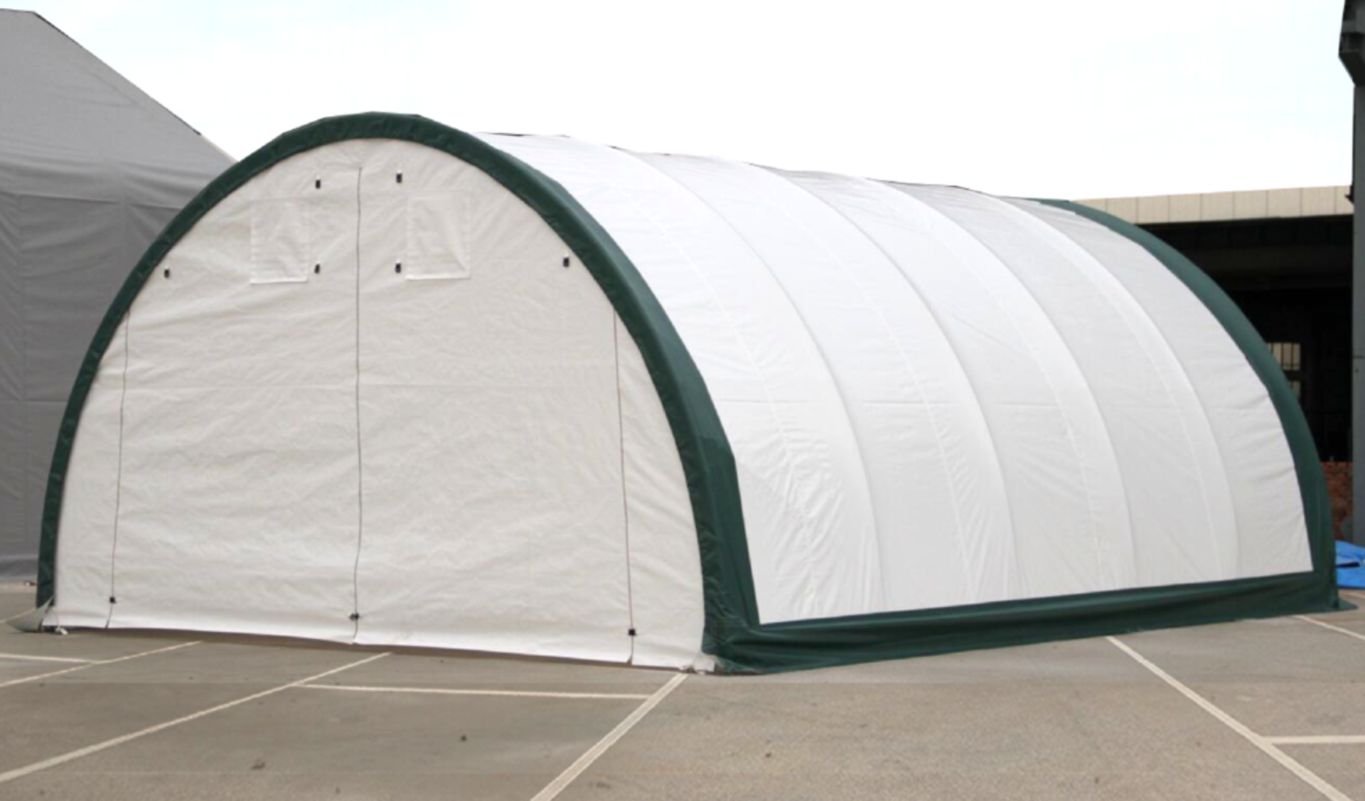 Heavy Duty Storage Shelter 20'W x 30'L x 12' H P/No 203012R - Image 2 of 5