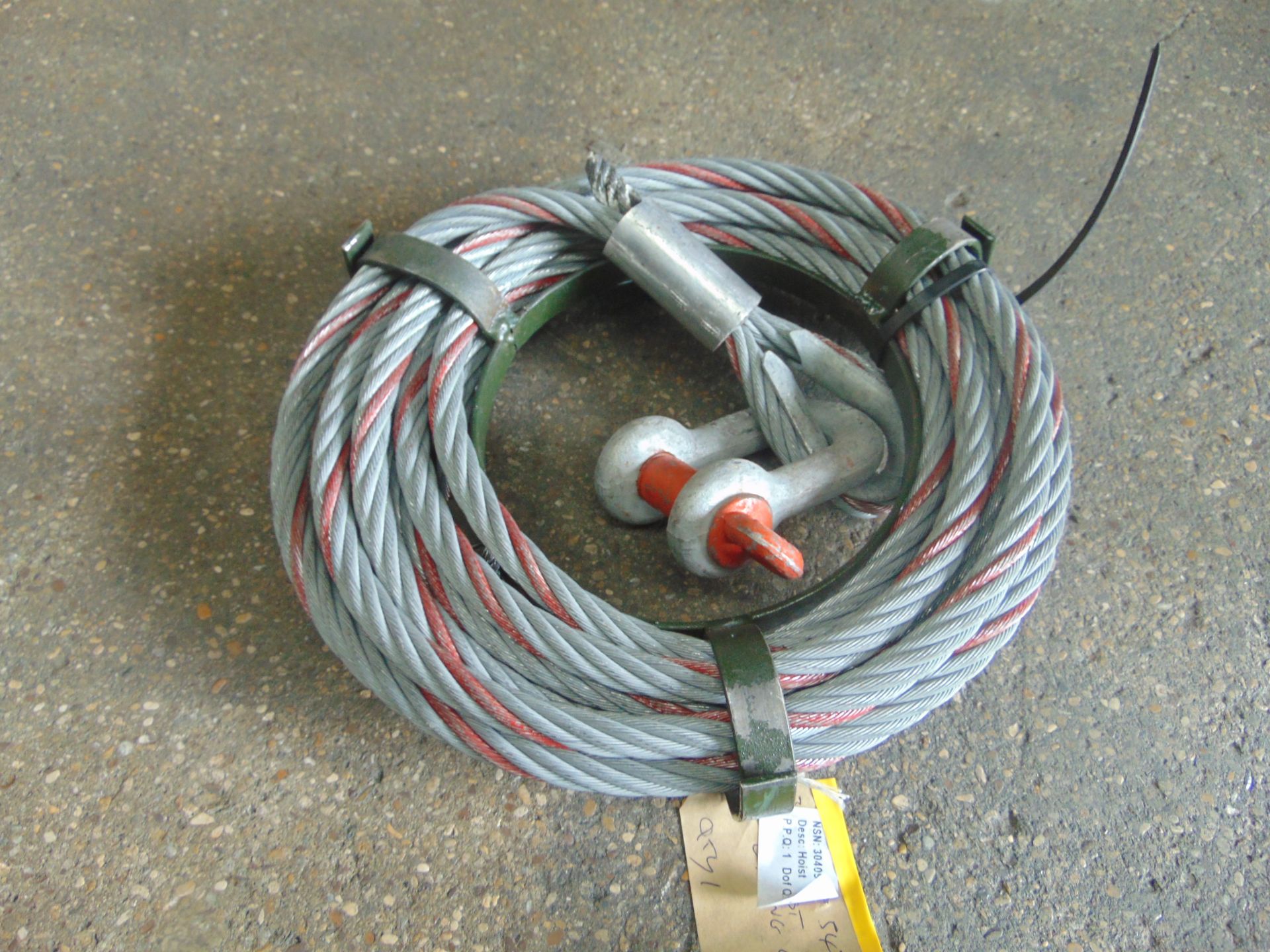 10m of 3T Wire Winch/Hoist Rope