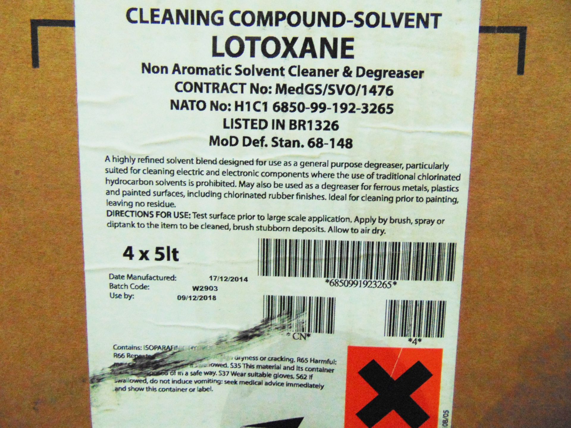 32 x Unissued 5L Arrow Solutions Lotoxane Degreaser - Image 4 of 4