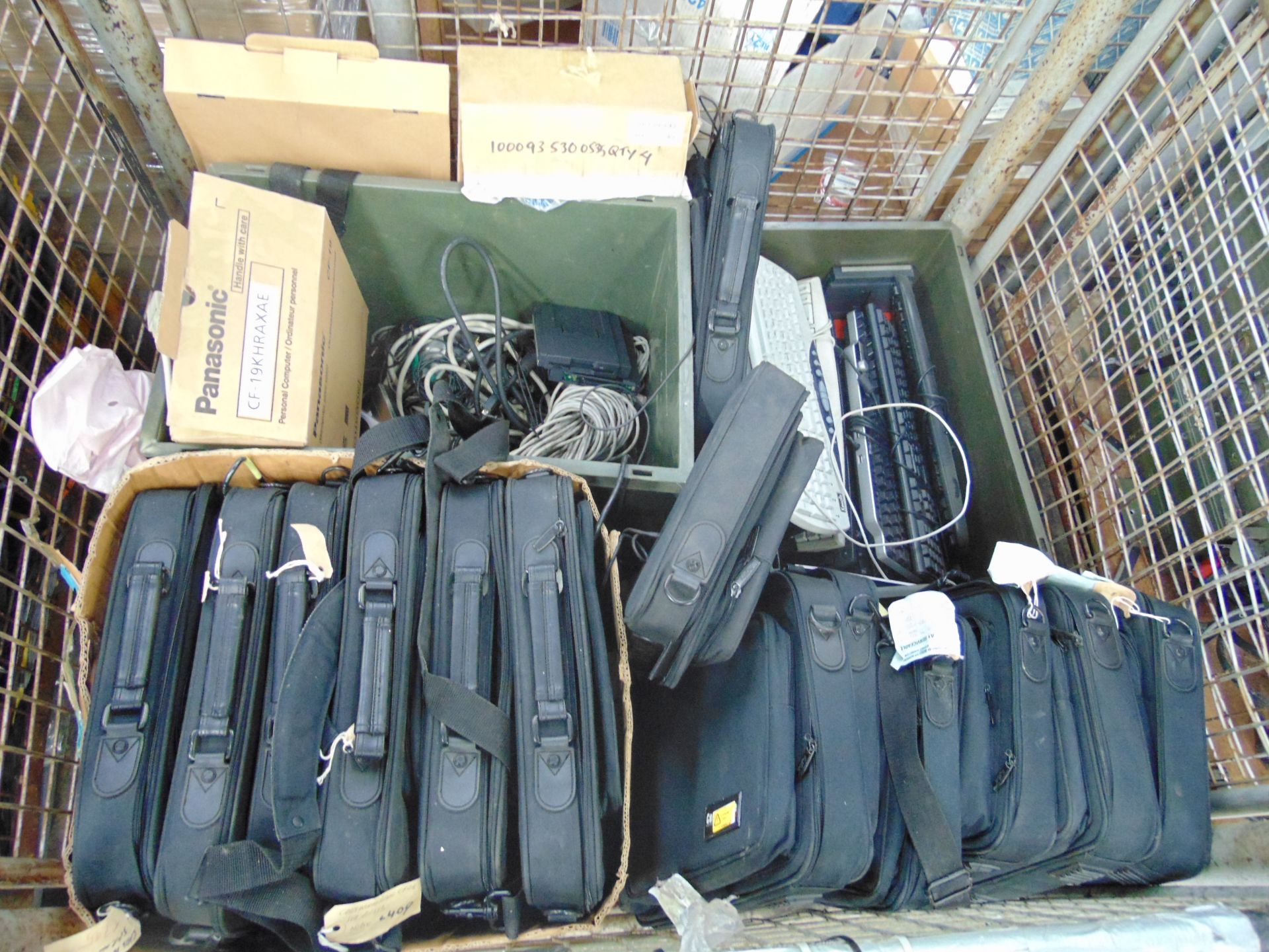 Mixed Stillage of Laptop Bags and Computer Equipment