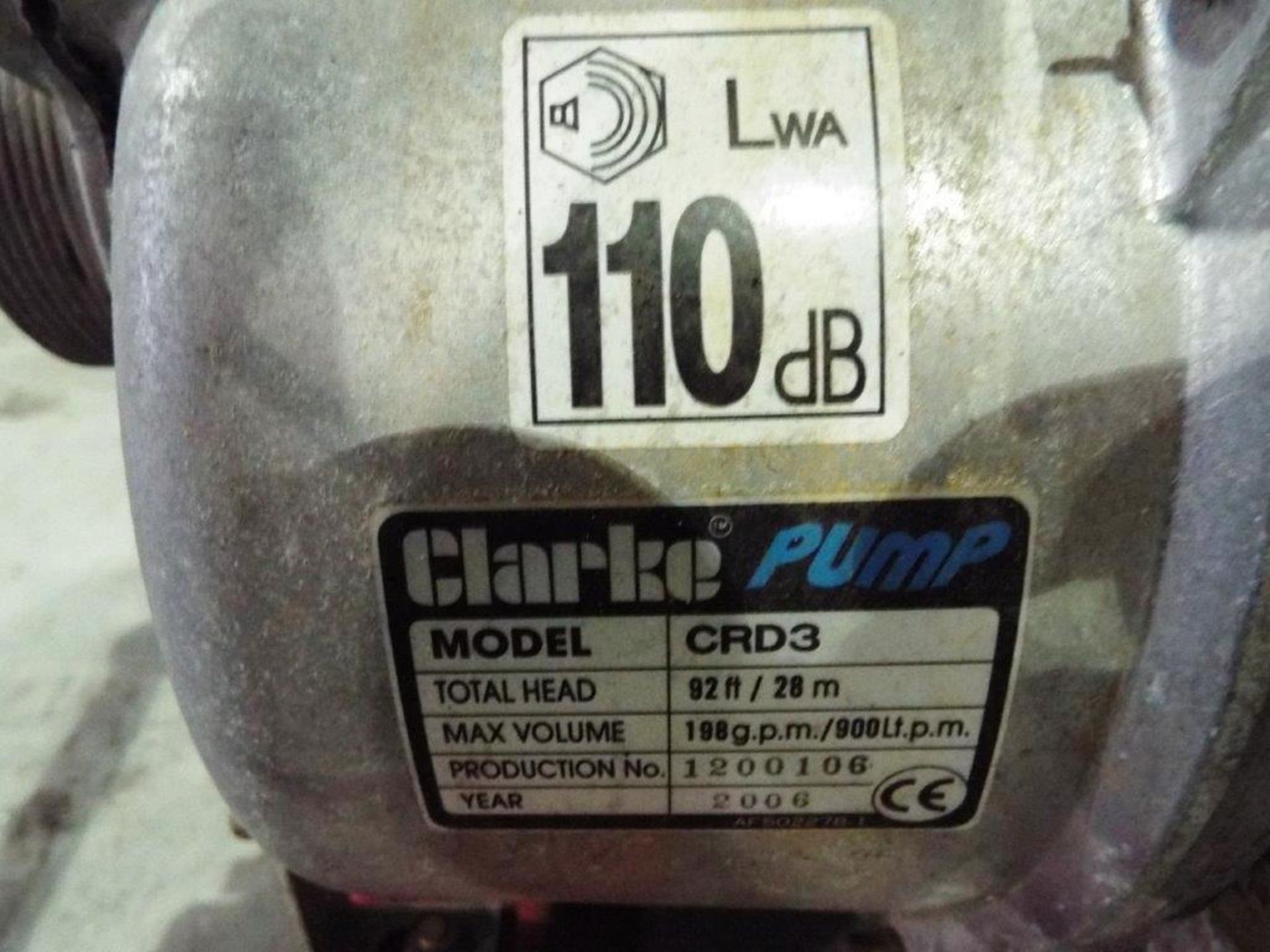 Robin DY23 Powered Clarke CRD3 Water Pump - Image 7 of 11