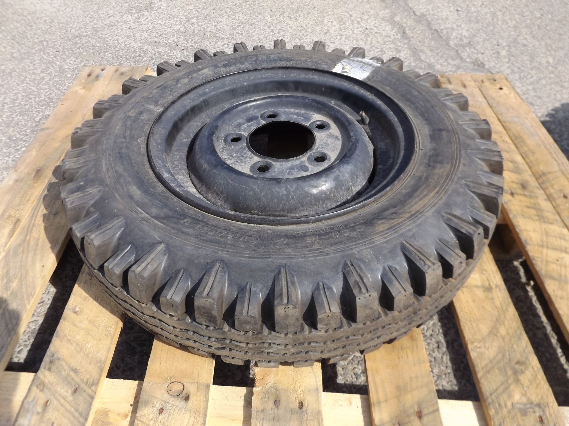 The Holy Grail of Tyres, 1 x Avon Traction Mileage 6.50 x 16 8 Ply Tyre complete with 5 stud rim
