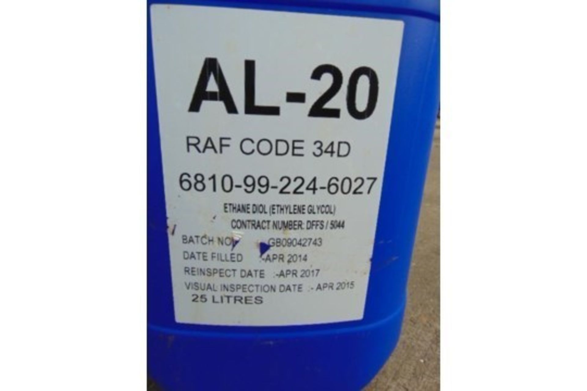 4 x 25ltr AL20 Anti-Freeze - Image 2 of 4