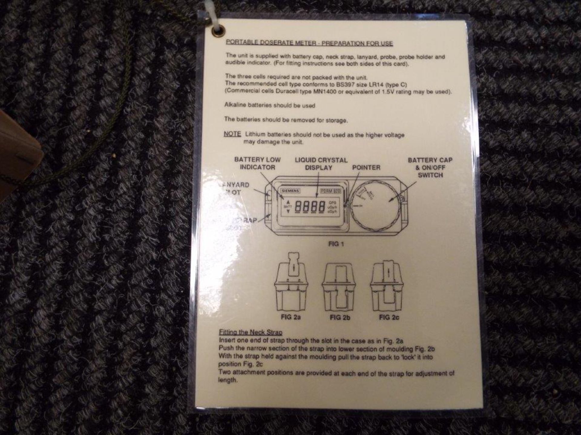 Siemens PDRM82D Portable Dose Rate Meter - Bild 7 aus 10