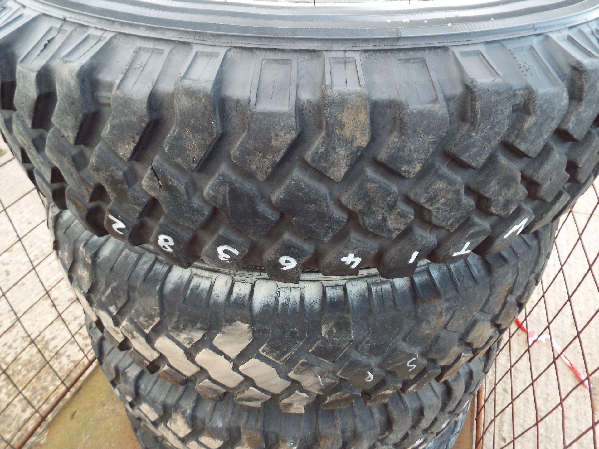 4 x Michelin XZL 8.25 R16 Tyres with Rims - Image 9 of 9