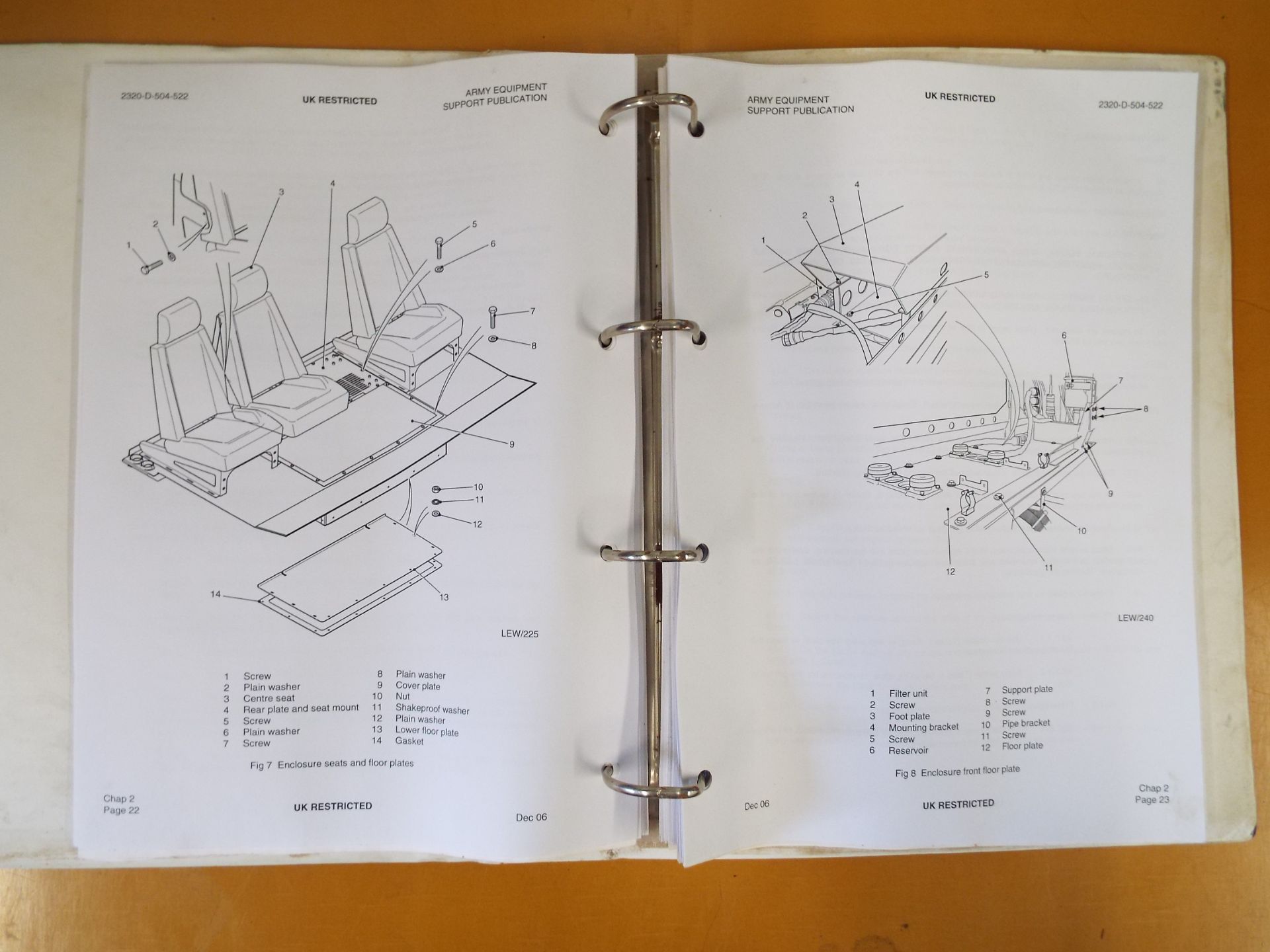 Extremely Rare Mowag Duro III 4x4 Maintenance Instructions Document - Bild 8 aus 10