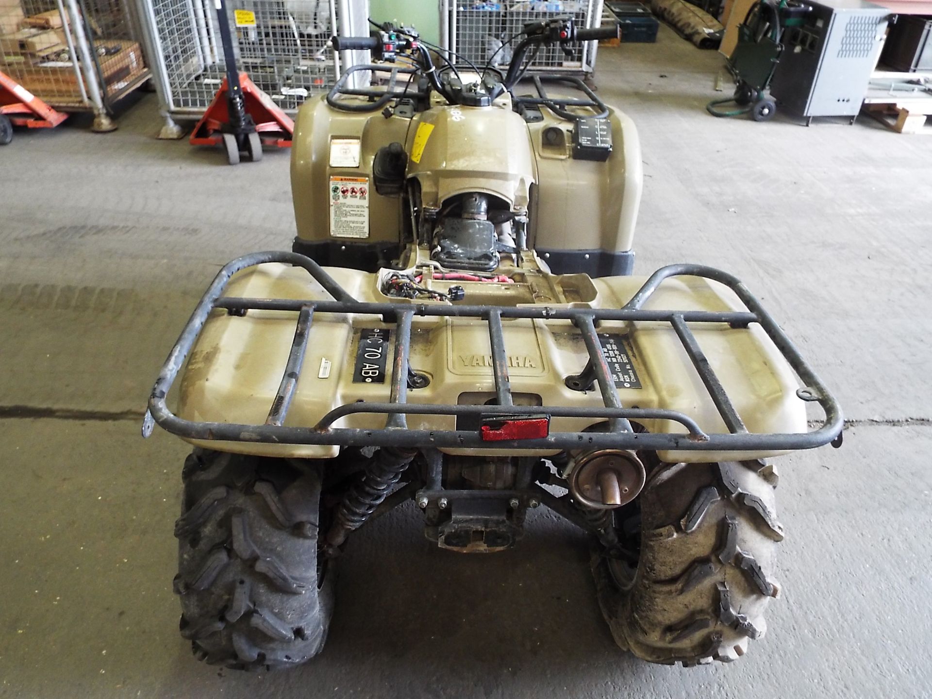 Military Specification Yamaha Grizzly 450 4 x 4 ATV Quad Bike Complete with Winch - Image 6 of 18
