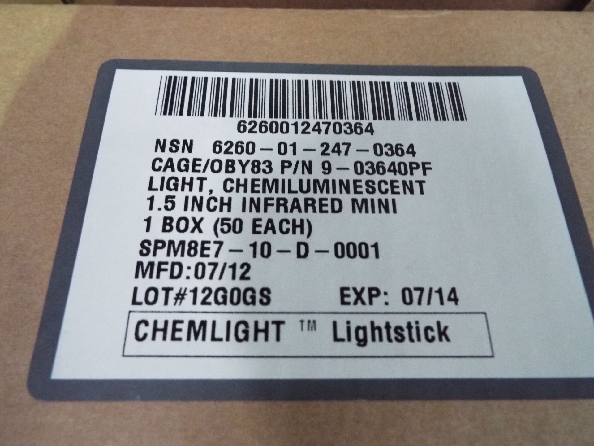 1000 x Cyalume Chemlight 1.5" IR Lightsticks - Image 5 of 6