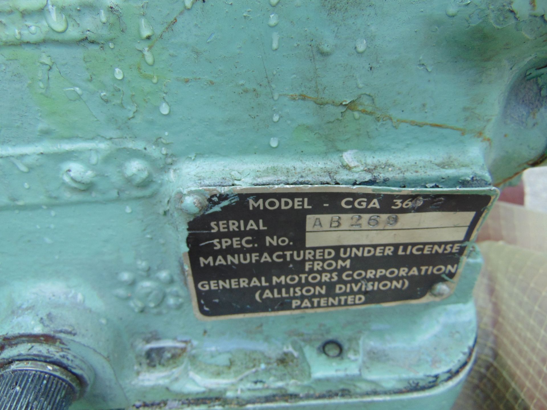 FV432 Allison CGA 362 Gearbox - Image 9 of 9