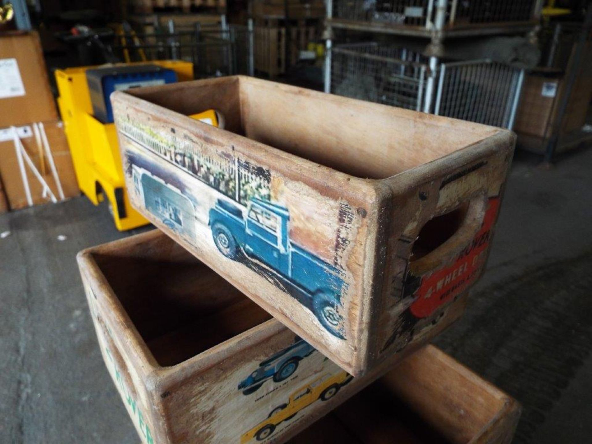 5 x Land Rover Wooden Display / Storage Boxes - Image 6 of 8