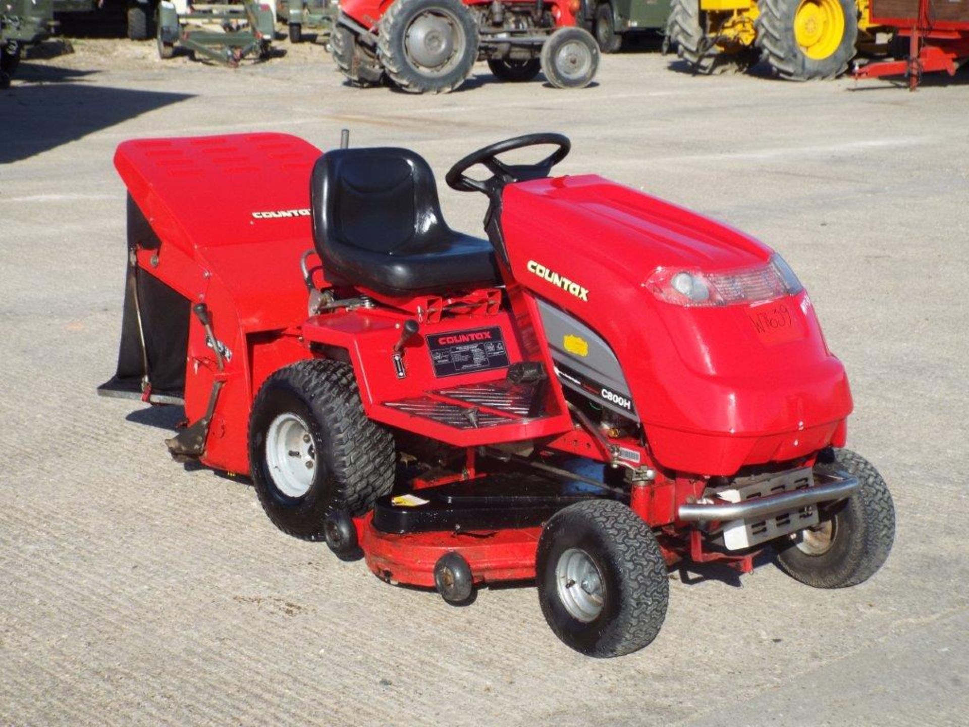 Countax C800H Ride On Mower with Rear Brush and Grass Collector