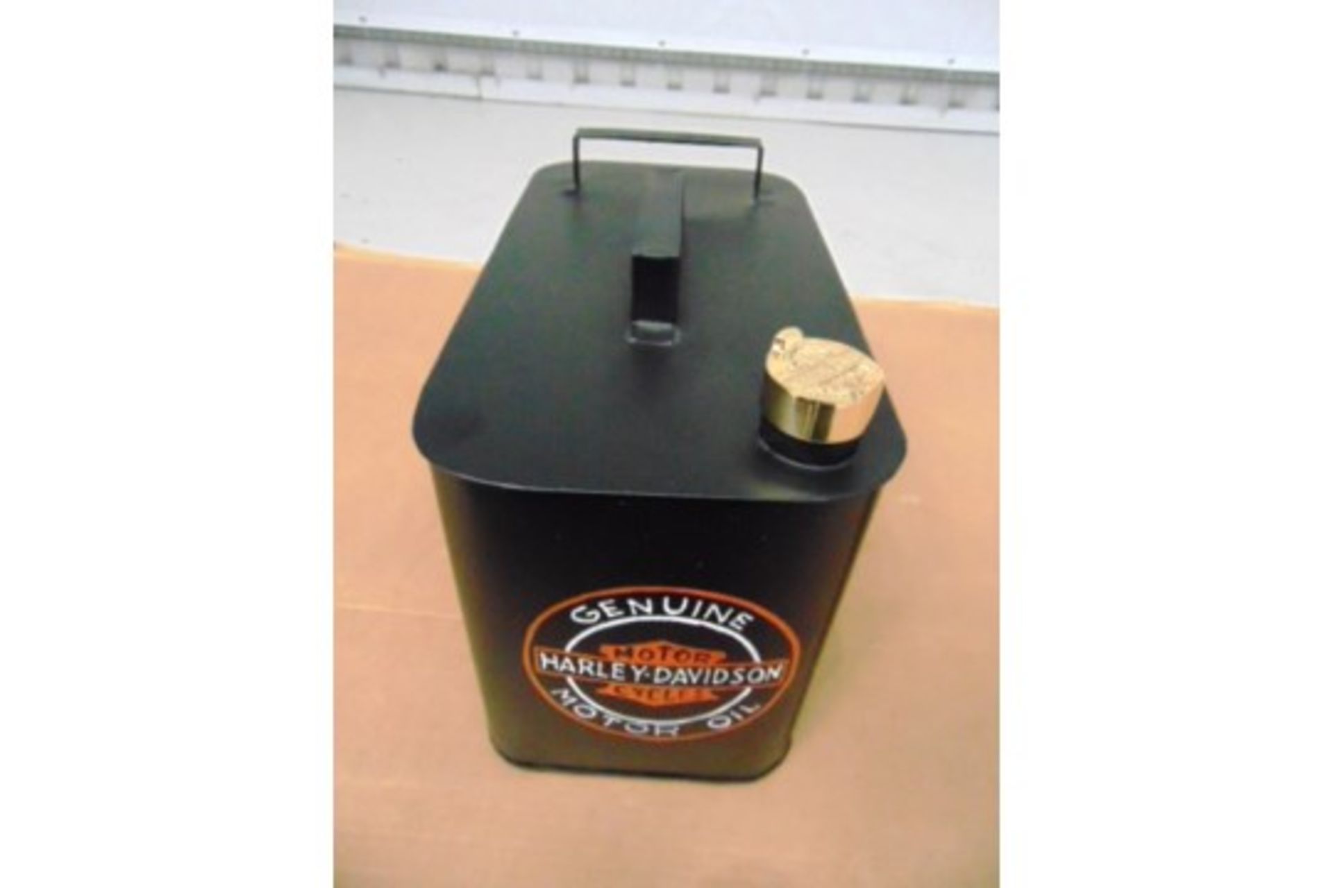 Reproduction Harley Davidson Branded Oil Can - Image 3 of 4