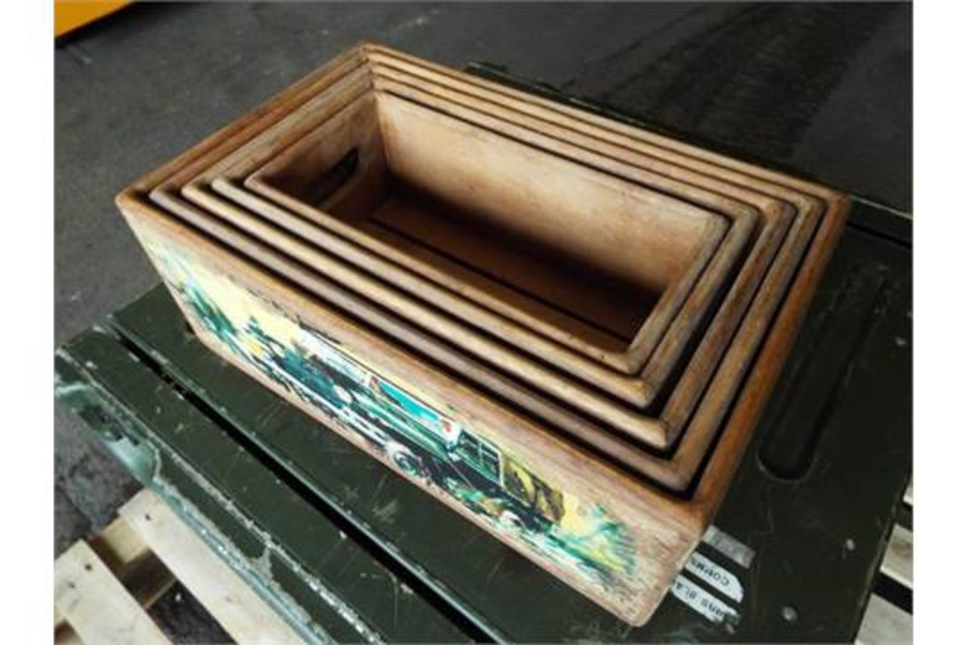 5 x Land Rover Wooden Display / Storage Boxes - Image 7 of 7