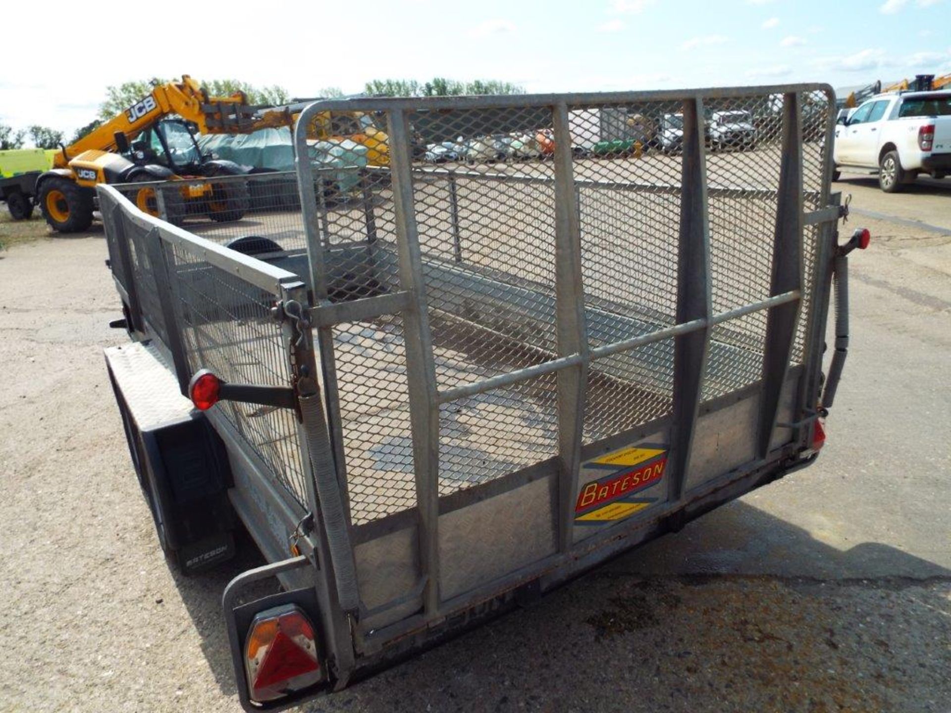 Bateson Twin Axle Trailer with Rear Ramp and Cage Sides - Image 9 of 22