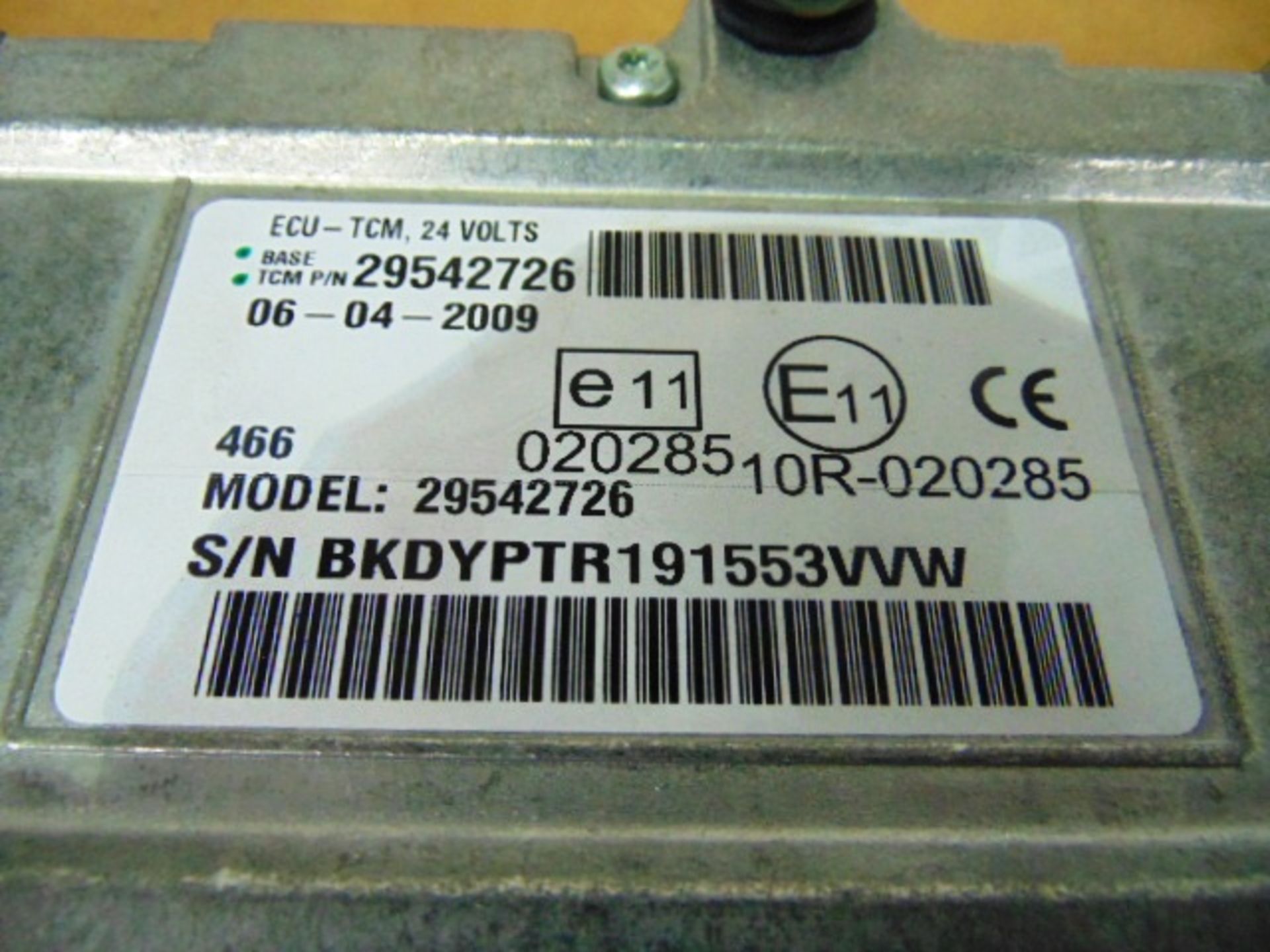 Supacat Allison 2000 TCM Transmission Computer P/No 29542726 / 70-10-512 - Image 6 of 8