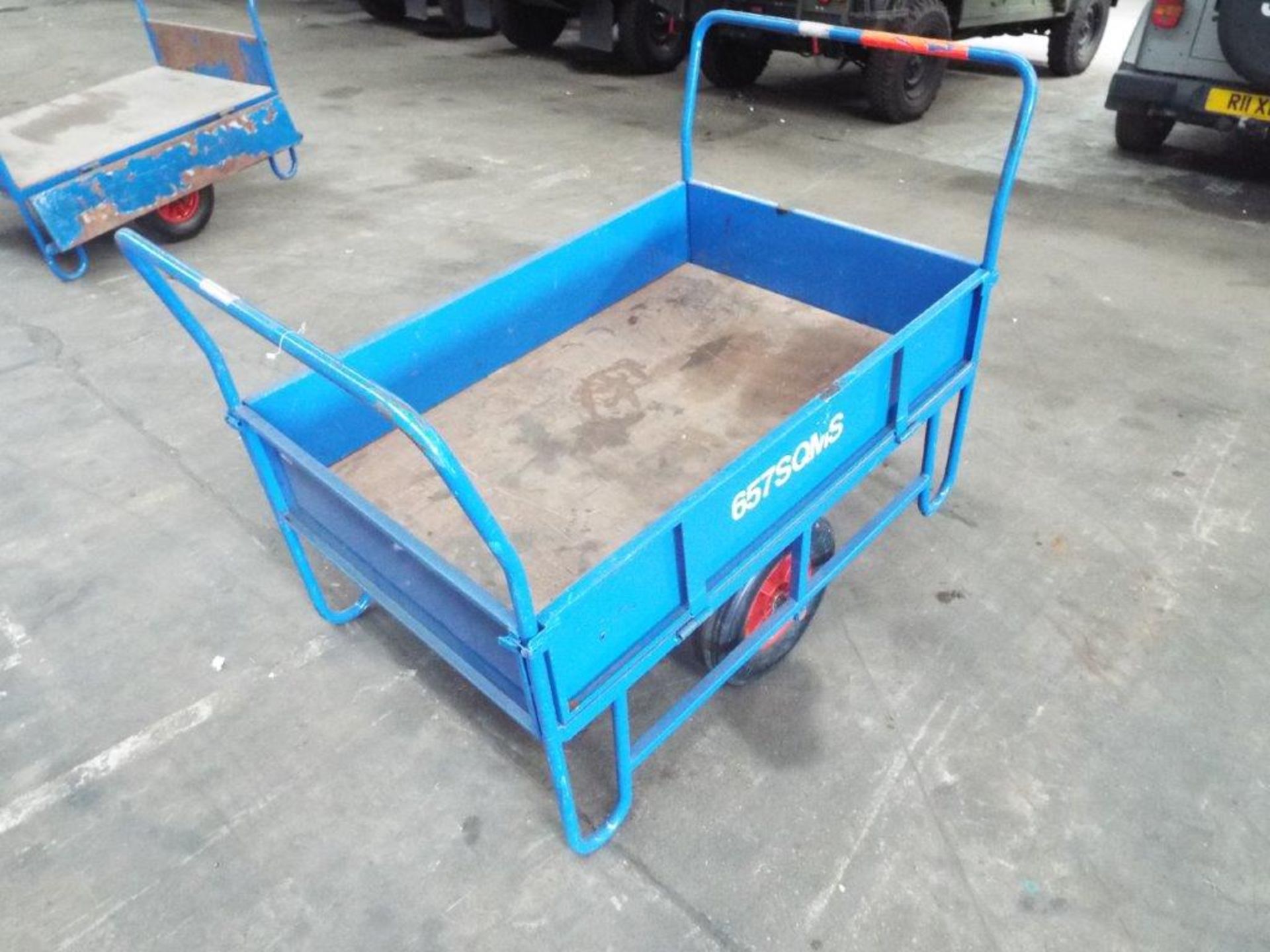 Twin Handle Balance Trolley with Drop Sides