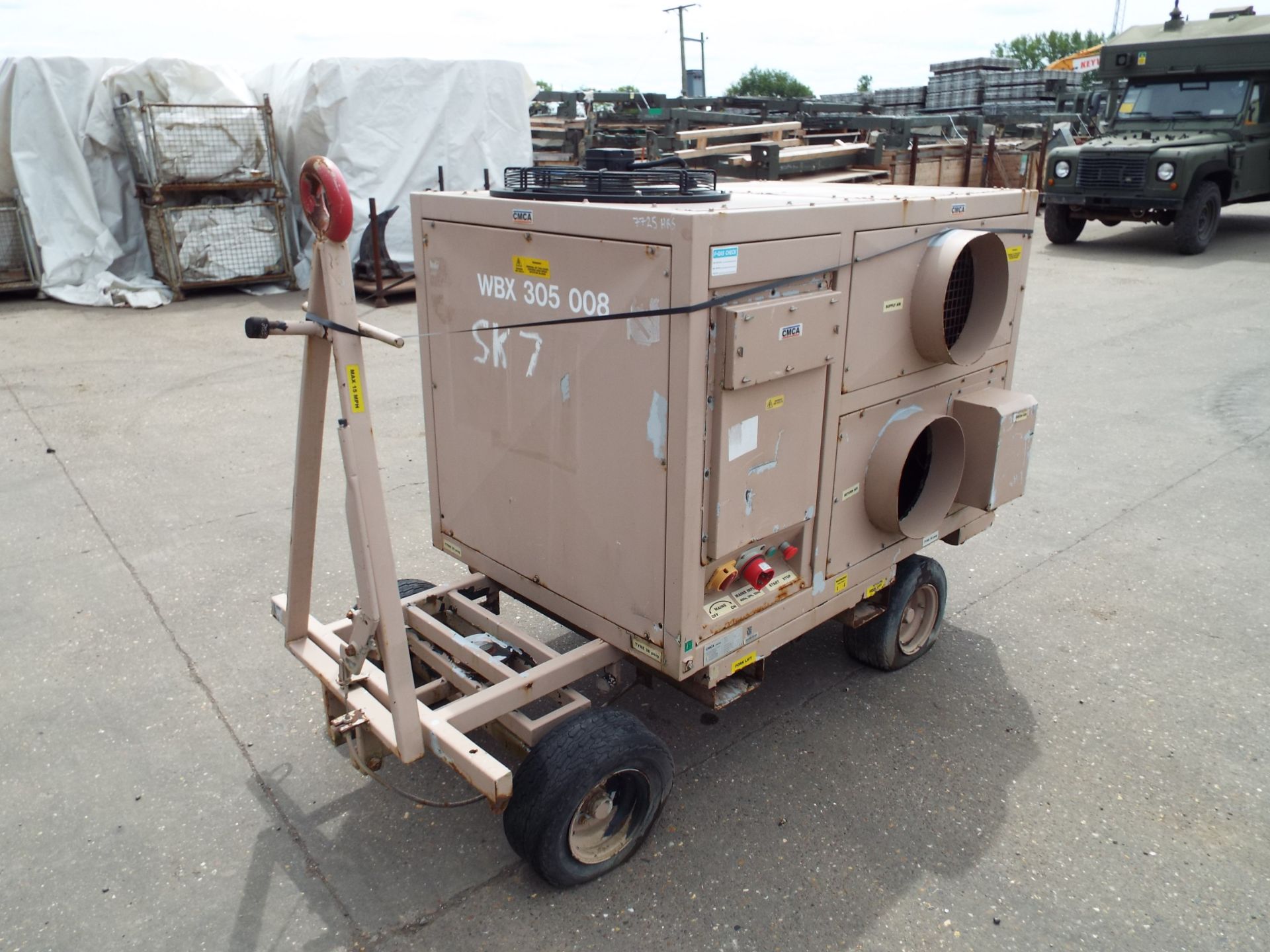 Trailer Mounted CMCA C120-S Ruggedised Air Conditioning Unit - Image 8 of 17