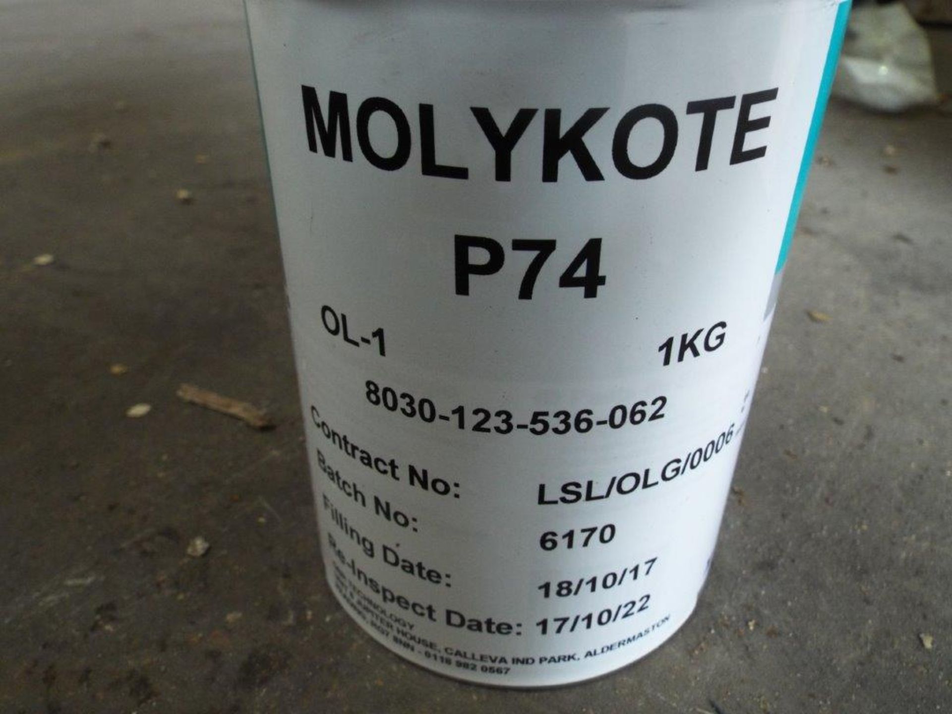 17 x Unissued 1Kg Tubs of Molykote P74 PTFE Super Anti-Seize Grease - Image 4 of 5