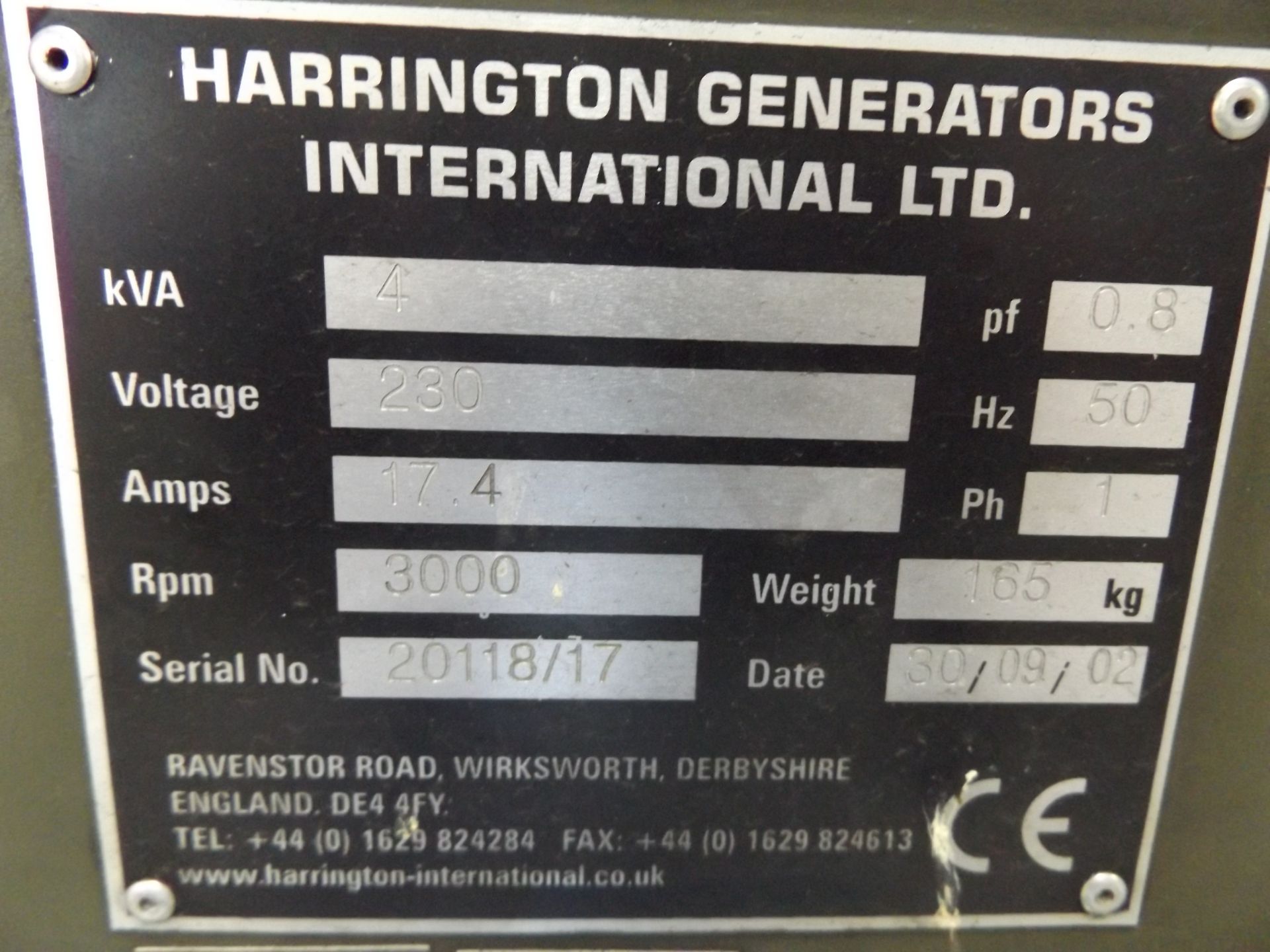 Harrington 4 kVA, 230V Diesel Generator - Image 9 of 9