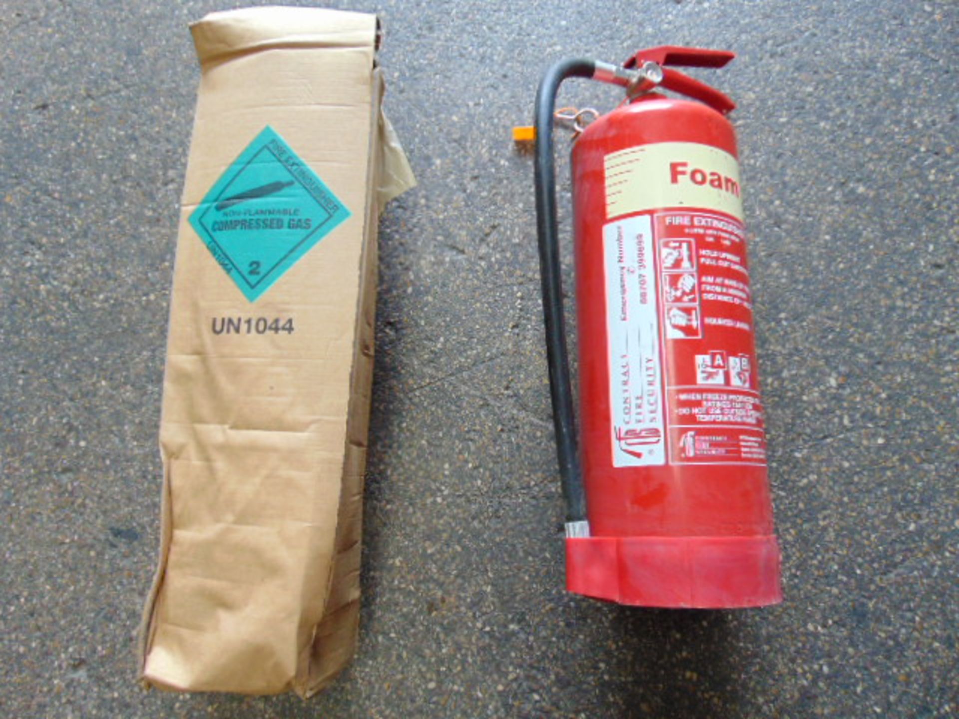 5 x Unissued 6 Litre AFFF Foam Fire Extinguishers