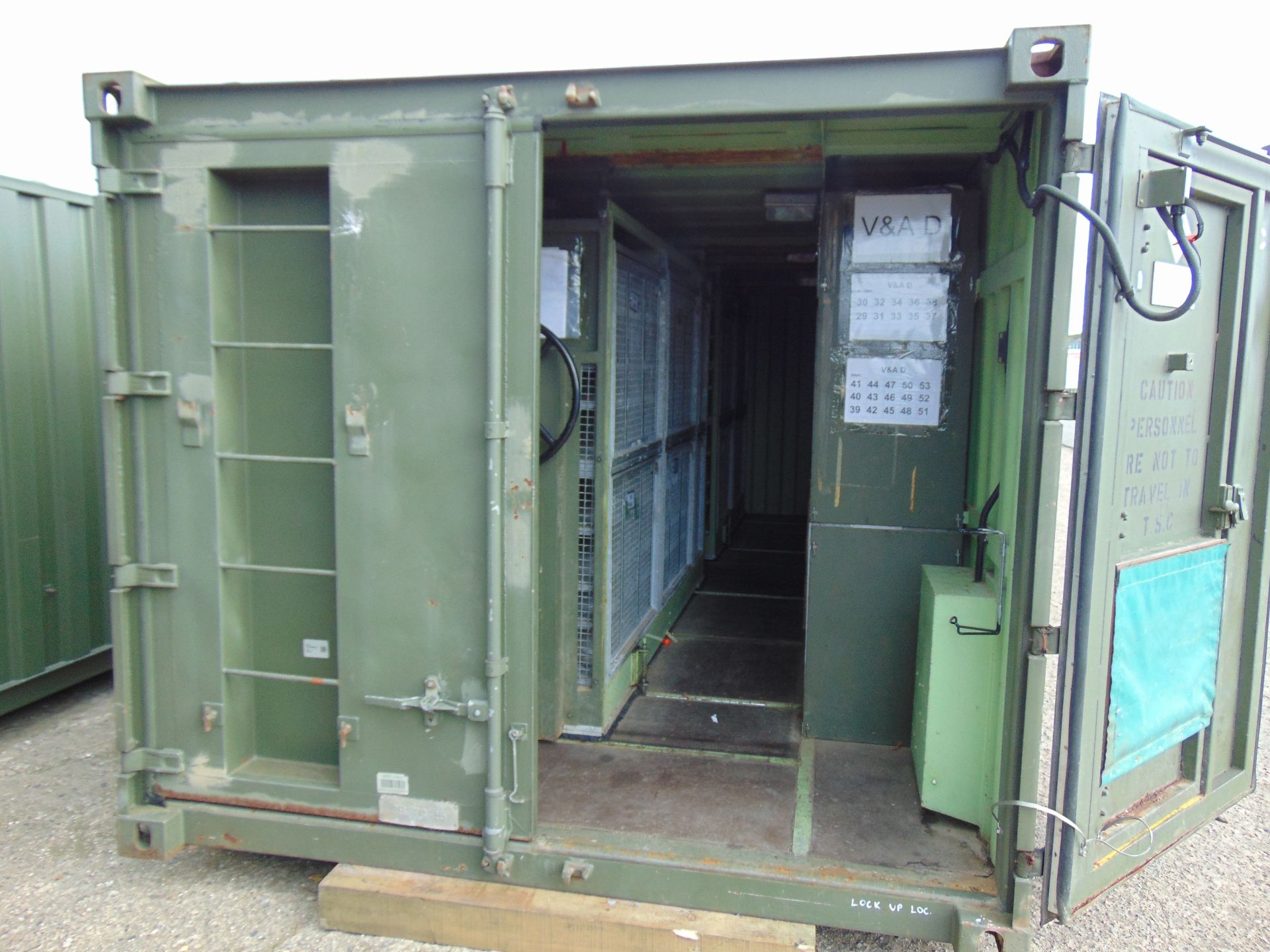 20ft ISO Shipping Container Complete with Fitted Internal Roller Racking Storage System - Image 2 of 8