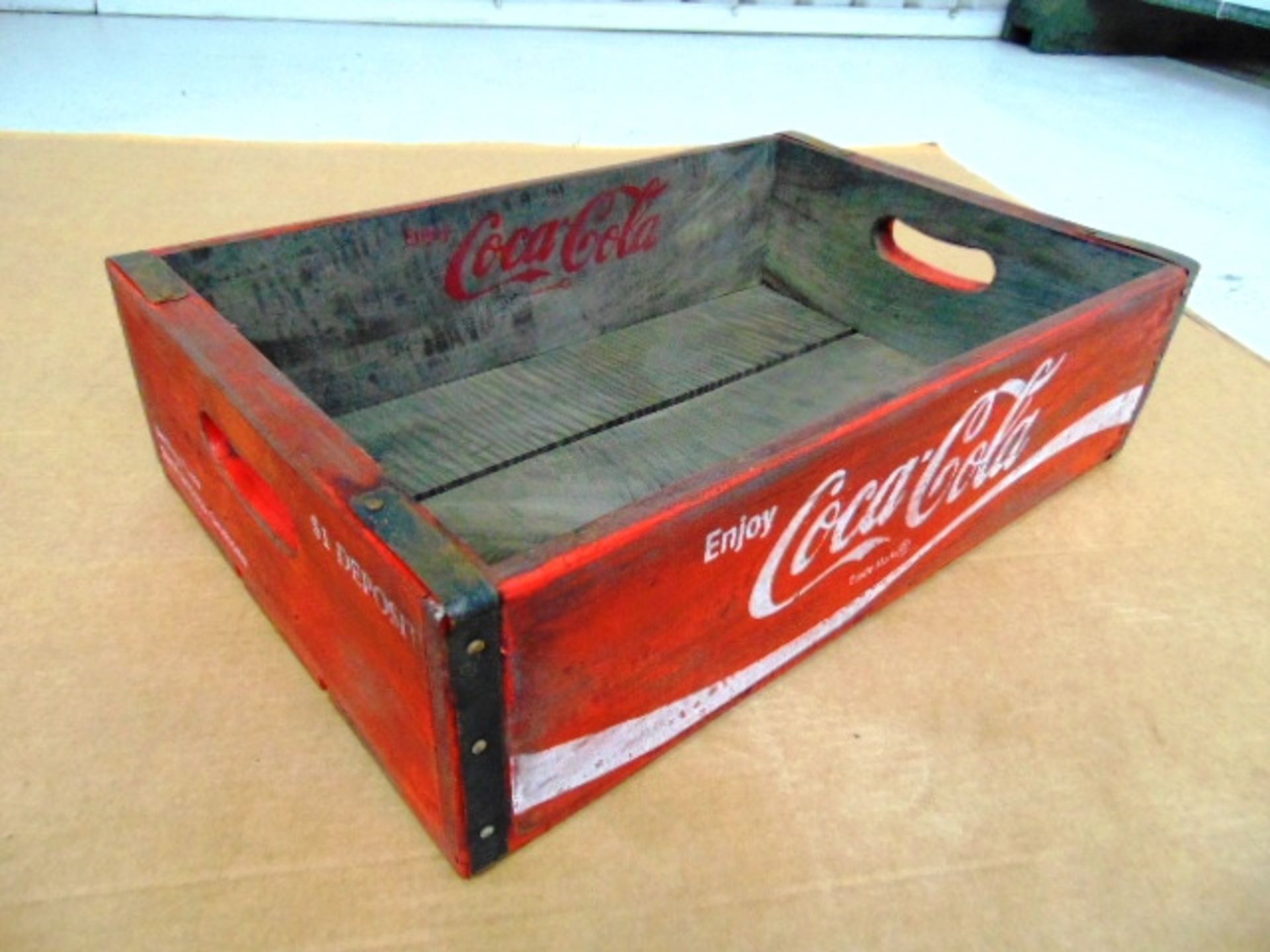 Vintage Wooden Coca Cola Storage Box