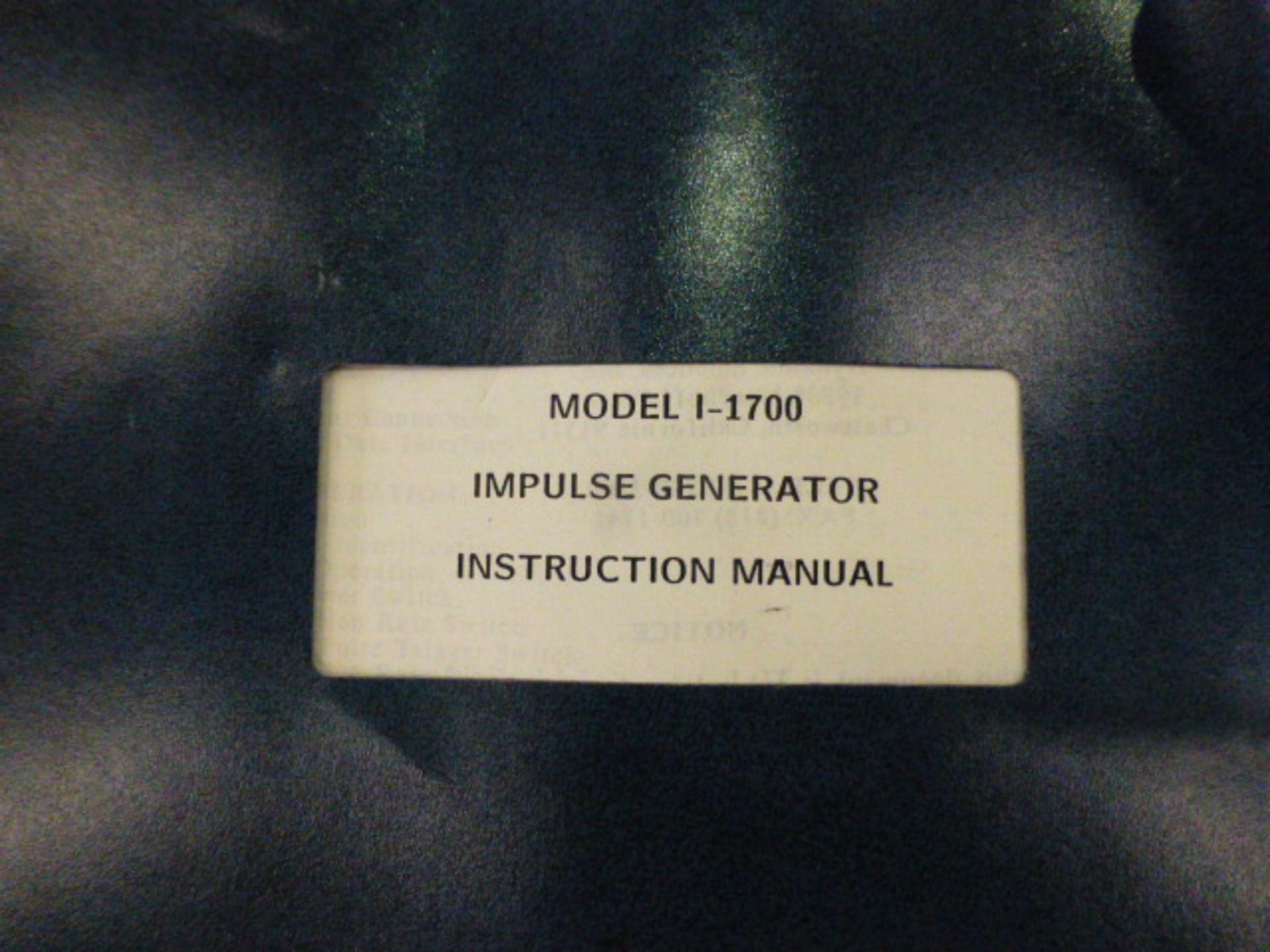 Dynamic Sciences I-1700 Impulse Generator - Image 6 of 6