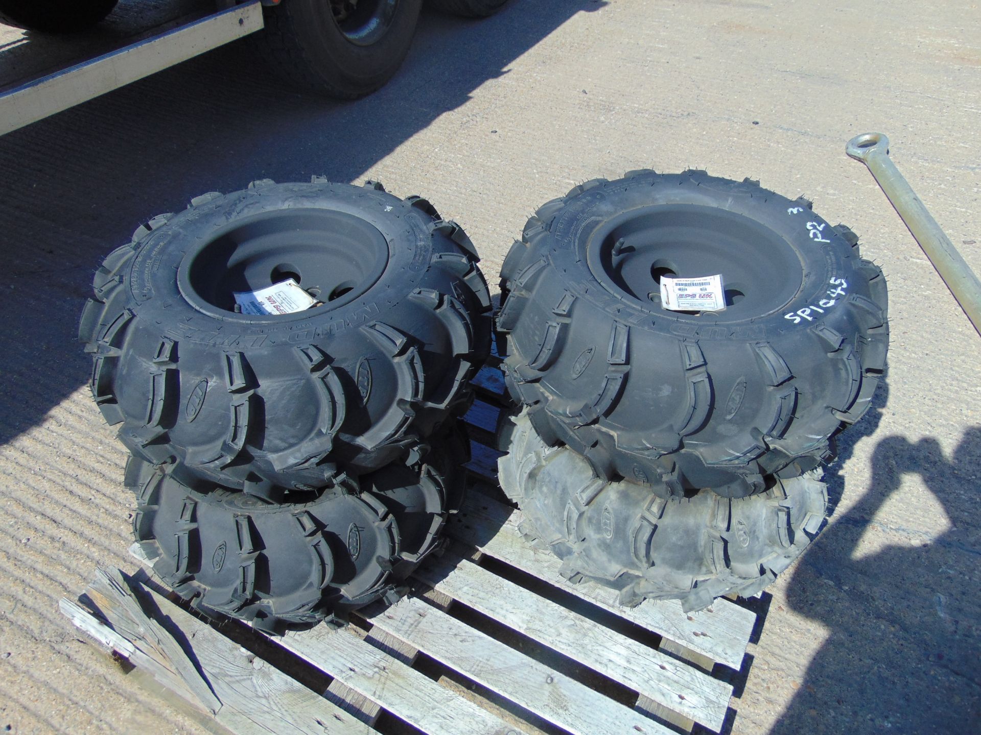 4 x ITP Mud Lite AT26x12-12 ATV/Quad Tyres with Rims