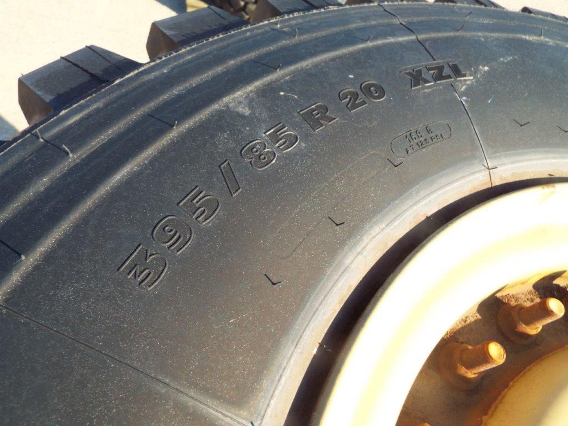 4 x Michelin XZL 395/85 R20 Tyres with 10 Stud Rims - Image 7 of 9