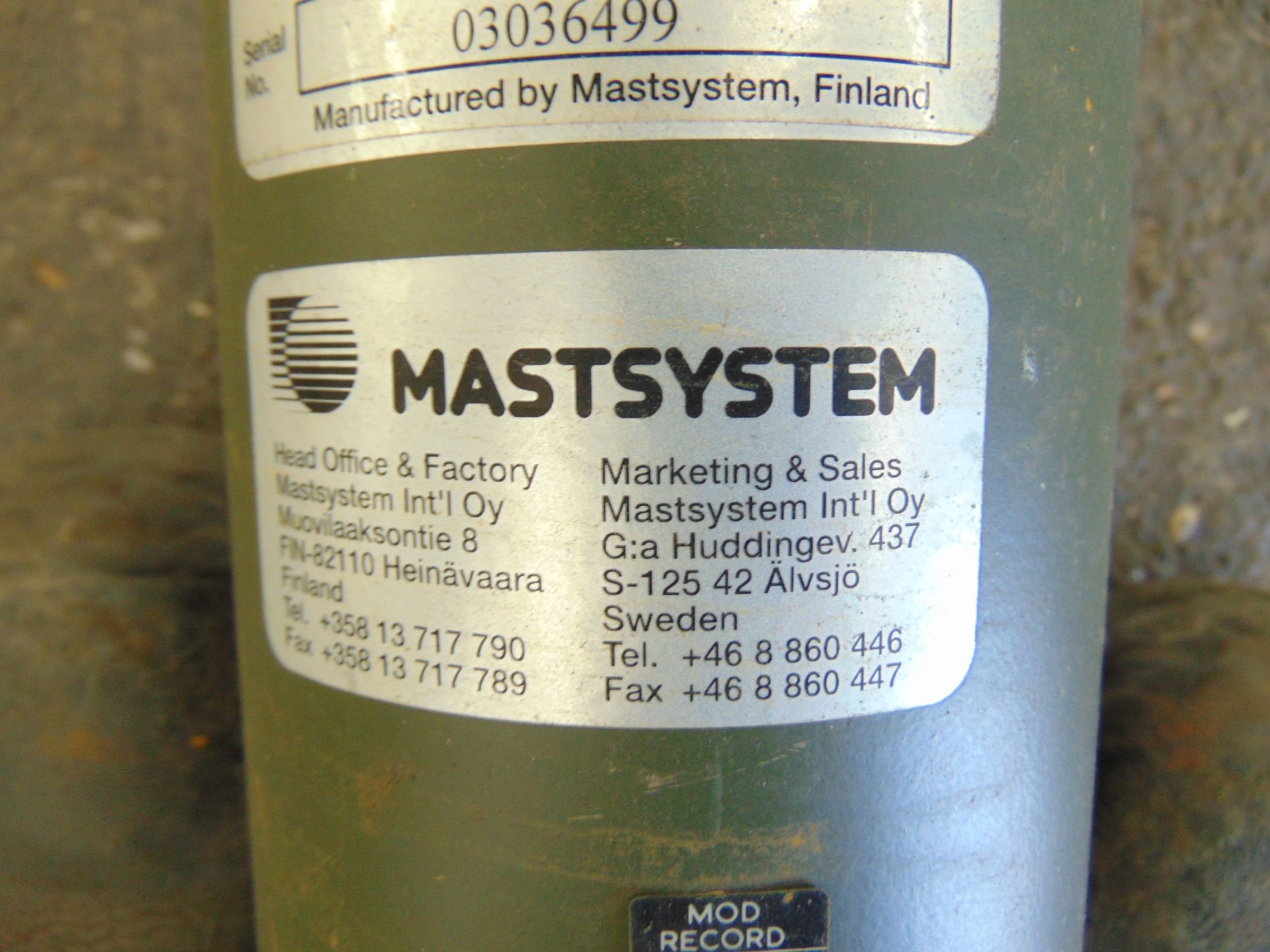 Mastsystem Antenna P/no 305621 - Image 8 of 9
