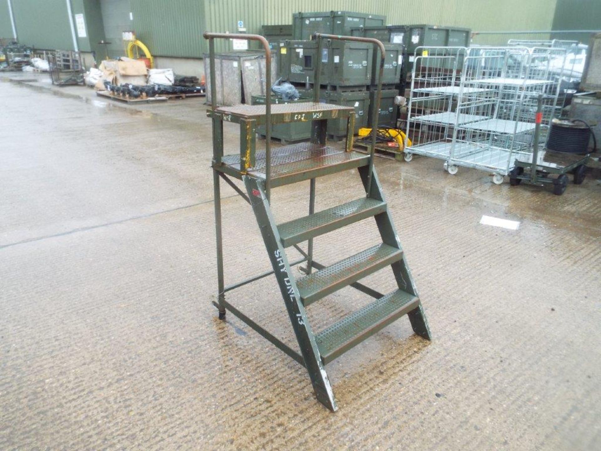 5-Step Mobile Warehouse Ladder