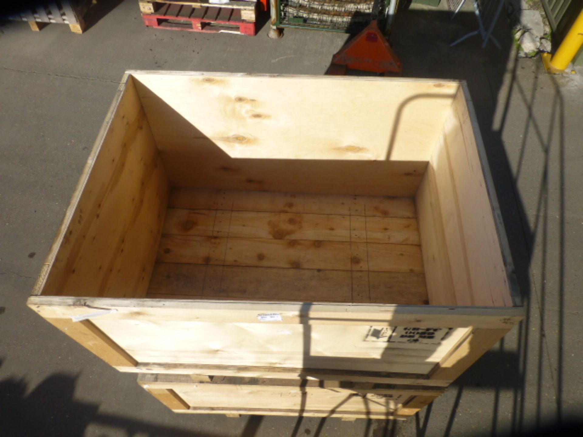 2 x Large Wooden Packing Crates - Bild 4 aus 5