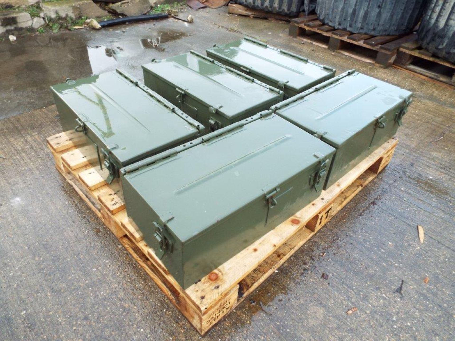 5 x Unissued AFV Tool/Stowage Boxes