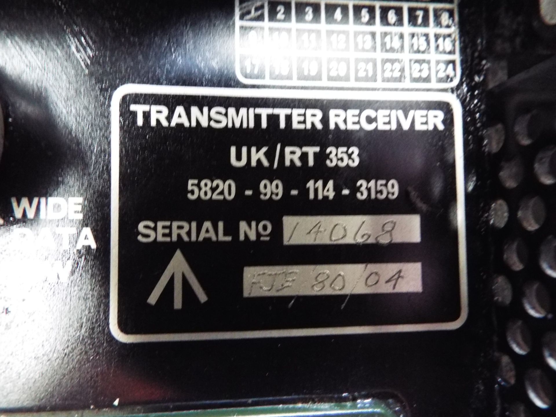 Clansman RT353 Transmitter Reciever - Image 4 of 5