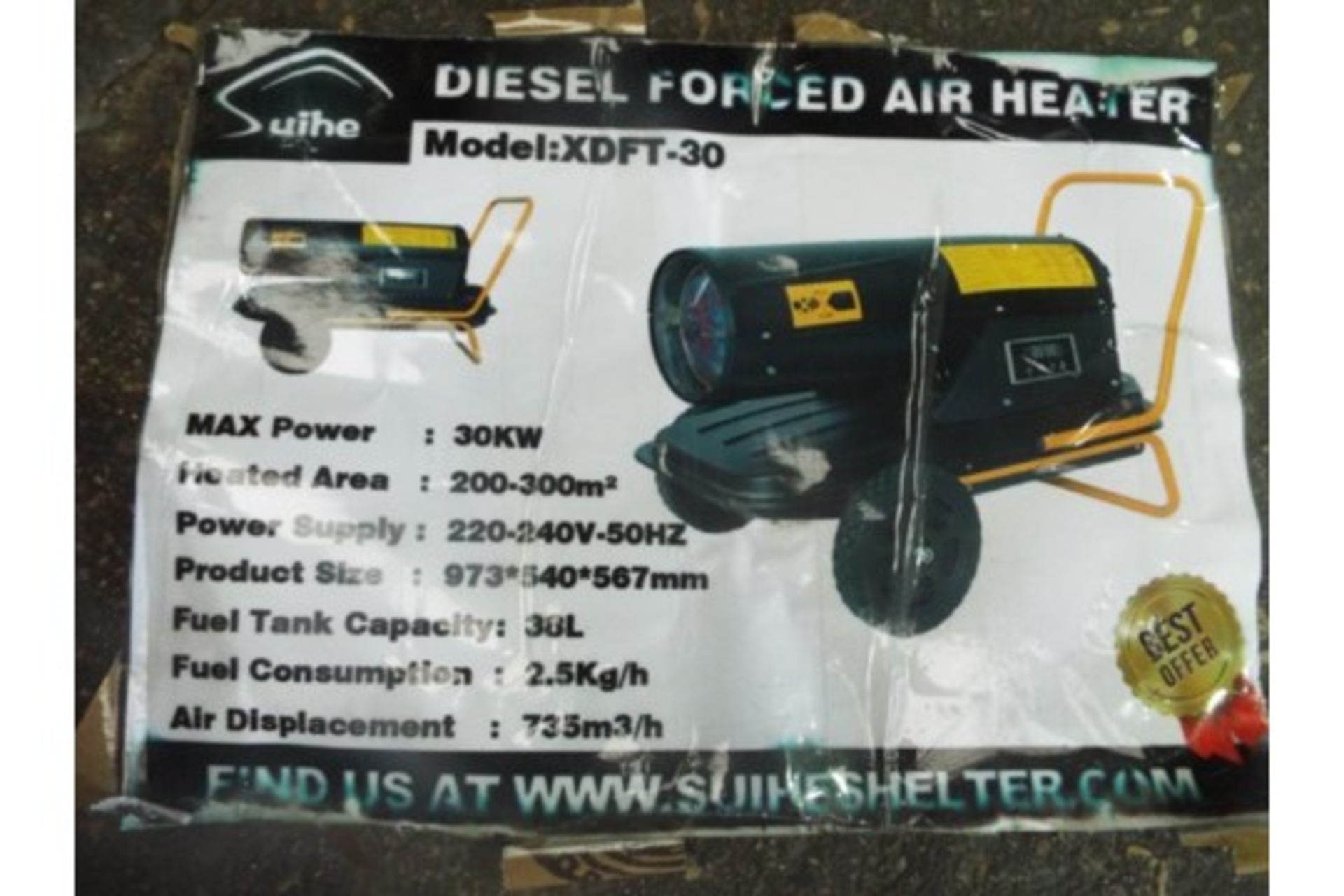 ** BRAND NEW ** XDFT-30 Diesel Space Heater - Image 10 of 10