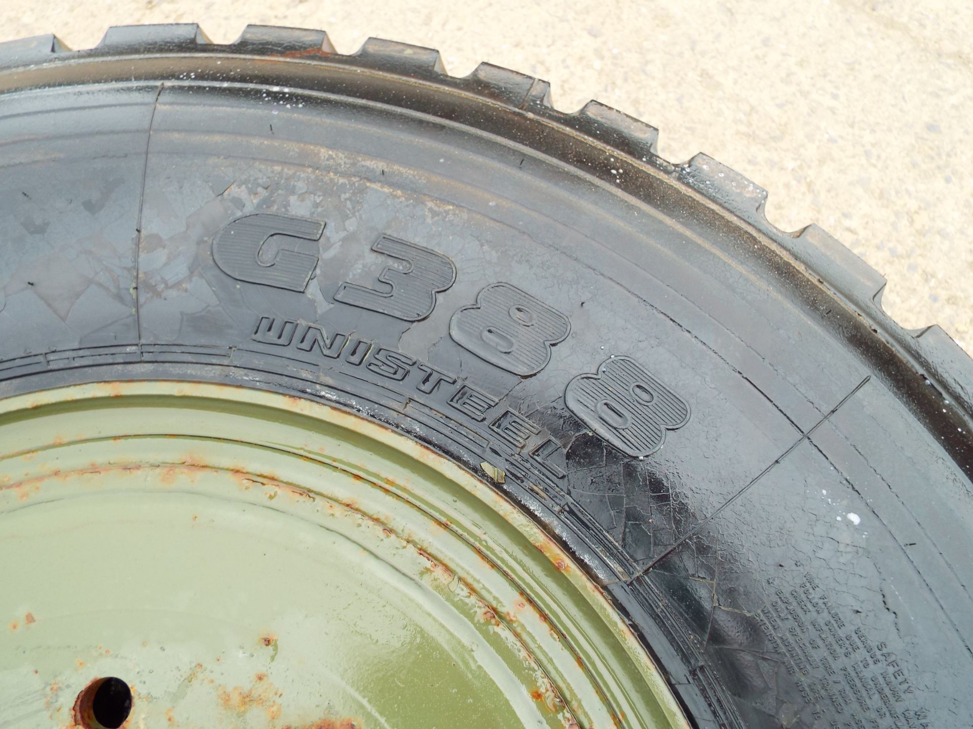 2 x Goodyear G388 Tyres 12.00 R20 complete with 8 Stud Rims - Image 5 of 8