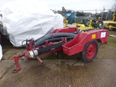 Vintage fire pump trailer c/w pipes.