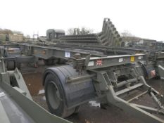 King Ro/Ro 15 tonne 2 axle drawbar Drops/container trailer, ex-reserve c/w spare wheel, etc.