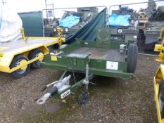 Lo Lode single axle plant/car trailer. Ex-Reserve, hardly used.