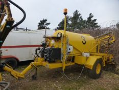 Single axle plant trailer c/w diesel generator. Direct Highways Authority.