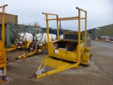 Single axle plant trailer c/w diesel generator. Direct Highways Authority.