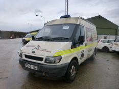 Ford Transit diesel van with side loading door and tow bar, 101,000 miles. Direct fire service.