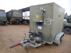 Viessman 2 axle refrig/cooler trailer c/w Zanotti cooler pack and Honda diesel generator.