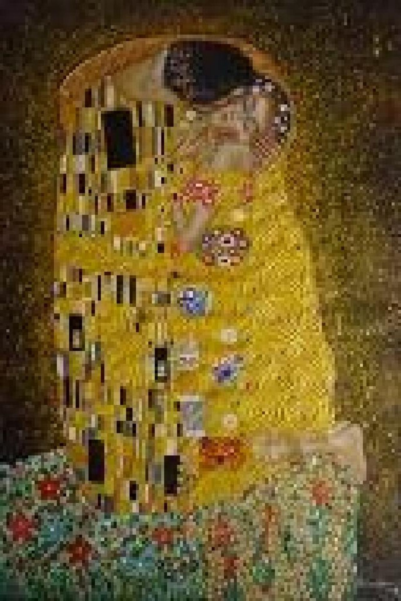 (ART) "A Kiss" - Gustav Klimt (MO1077KLI-20) (4-DR820)