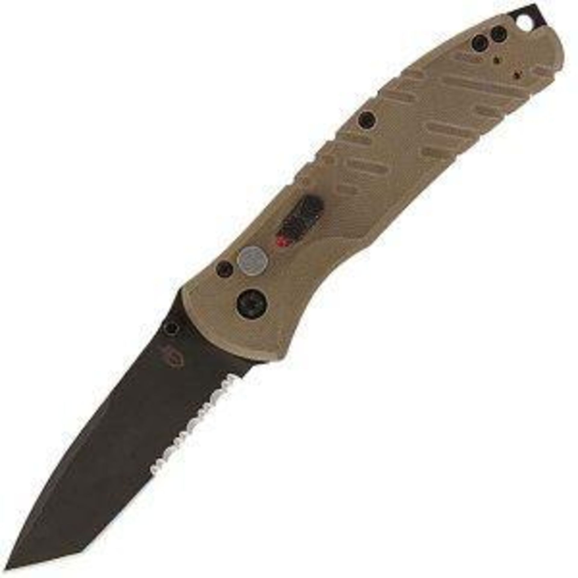 !NEW! Propel Downrange, Tan G10 Handle, Black ComboEdge w/Clip 013658137905