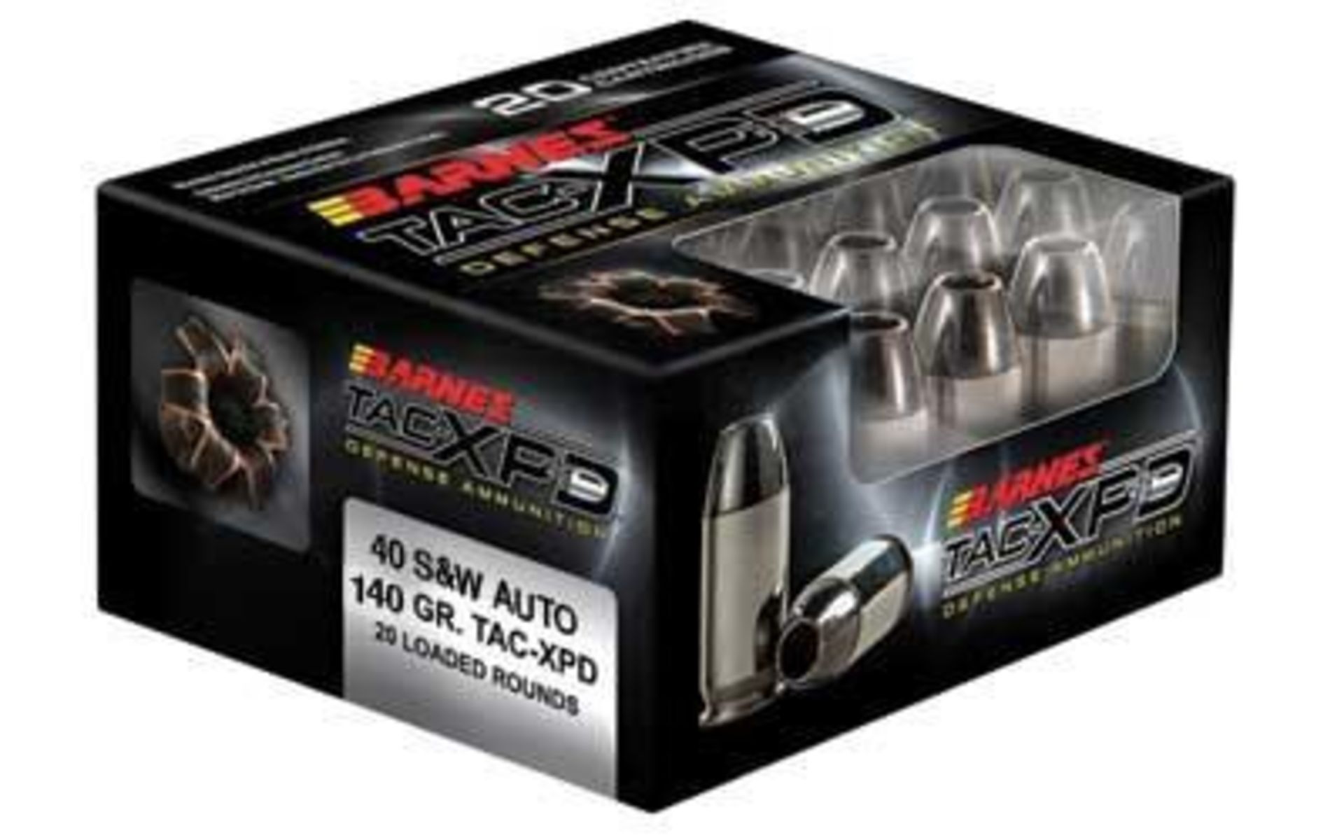 (AMMO) BARNES TAC-XPD 40SW 140GR HP (200 ROUNDS) 716876140015