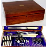 An early 20th Sheffield James Deakin & Sons canteen of cutlery
The composite set comprising four